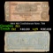 1864 $10 Confederate Note, T68 Grades f, fine