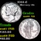 1944-d Mercury Dime 10c Grades GEM++ FSB