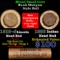 Mixed small cents 1c orig shotgun roll, 1919-d Wheat Cent, 1893 Indian Cent other end, Brinks Wrappe