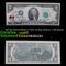 1976 $2 Federal Reserve Note 1st Day of Issue, with Stamp Grades Gem CU