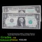 2x Non-Consecutive 1981A $1 Federal Reserve Notes (New York NY and Boston MA), All CU Grades CU