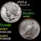 1923-p Peace Dollar $1 Grades Choice+ Unc