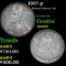 1887-p Seated Liberty Dime 10c Grades Choice+ Unc