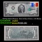 1976 $2 Federal Reserve Note 1st Day of Issue, with Stamp Grades Gem CU