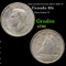 1945 Canada 10 Cents Silver KM# 34 Grades xf