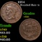 1854 Braided Hair Large Cent 1c Grades vf++