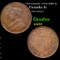 1916 Canada 1 Cent KM# 21 Grades Choice AU