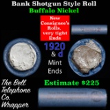 Buffalo Nickel Shotgun Roll in Old Bank Style 'Bell Telephone'  Wrapper 1920 &d Mint Ends