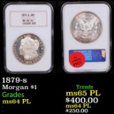 NGC 1879-s Morgan Dollar $1 Graded ms64 PL By NGC