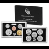 2017 225th Anniversary Enhanced Uncirculated Set in Original Government Packaging! 10 Coins Inside!