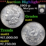 ***Auction Highlight*** 1901-p Morgan Dollar $1 Graded Select Unc BY USCG (fc)