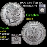 1900-o/cc Top 100 Morgan Dollar $1 Graded au53 BY SEGS