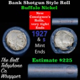 Buffalo Nickel Shotgun Roll in Old Bank Style 'Bell Telephone'  Wrapper 1927 &s Mint Ends