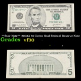 **Star Note** 2003A $5 Green Seal Federal Reserve Note Grades vf++