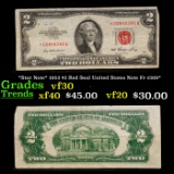 *Star Note* 1953 $2 Red Seal United States Note Fr-1509* Grades vf++