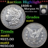 ***Auction Highlight*** 1898-s Morgan Dollar $1 Graded Select Unc BY USCG (fc)