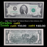 1995 **Star Note** $2 Federal Reserve Note (Atlanta, GA) Grades Gem CU