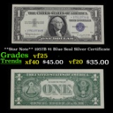 **Star Note** 1957B $1 Blue Seal Silver Certificate Grades vf+