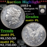 ***Auction Highlight*** 1883-s Morgan Dollar $1 Graded Select Unc+ PL BY USCG (fc)