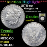 ***Auction Highlight*** 1878-cc Morgan Dollar $1 Graded Select+ Unc BY USCG (fc)