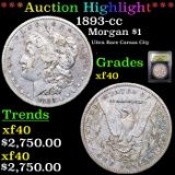 ***Auction Highlight*** 1893-cc Morgan Dollar $1 Graded xf BY USCG (fc)