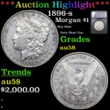 ***Auction Highlight*** 1896-s Morgan Dollar $1 Graded au58 BY SEGS (fc)