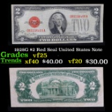 1928G $2 Red Seal United States Note Grades vf+