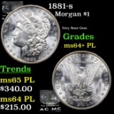 1881-s Morgan Dollar $1 Grades Choice Unc+ PL