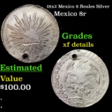 18x2 Mexico 8 Reales Silver Grades xf details