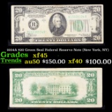 1934A $20 Green Seal Federal Reserve Note (New York, NY) Grades xf+