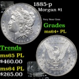 1885-p Morgan Dollar $1 Grades Choice Unc+ PL