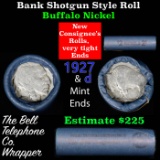 Buffalo Nickel Shotgun Roll in Old Bank Style 'Bell Telephone'  Wrapper 1927 &d Mint Ends