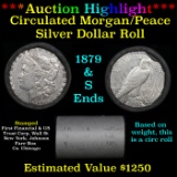 ***Auction Highlight***  First Financial Shotgun 1879 & 'S' Ends Mixed Morgan/Peace Silver dollar ro
