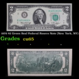 1976 $2 Green Seal Federal Reseve Note (New York, NY) Grades Gem CU