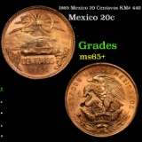 1965 Mexico 20 Centavos KM# 440 Grades GEM+ Unc