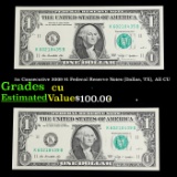 5x Consecutive 2009 $1 Federal Reserve Notes (Dallas, TX), All CU Grades CU