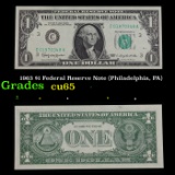 1963 $1 Federal Reserve Note (Philadelphia, PA) Grades Gem CU