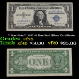 **Star Note** 1957 $1 Blue Seal Silver Certificate Grades vf+