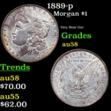 1889-p Morgan Dollar $1 Grades Choice AU/BU Slider