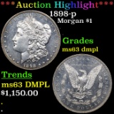 ***Auction Highlight*** 1898-p Morgan Dollar $1 Grades Select Unc DMPL (fc)