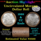 ***Auction Highlight*** 1889 & CC Uncirculated Morgan Dollar Shotgun Roll (fc)