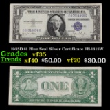 1935D $1 Blue Seal Silver Certificate FR-1613W Grades vf++