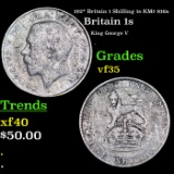 192* Britain 1 Shilling 1s KM# 816a Grades vf++