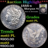 ***Auction Highlight*** 1888-s Morgan Dollar $1 Graded Select Unc PL BY USCG (fc)