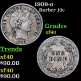 1909-o Barber Dime 10c Grades xf