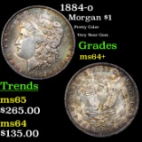 1884-o Morgan Dollar $1 Grades Choice+ Unc