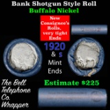 Buffalo Nickel Shotgun Roll in Old Bank Style 'Bell Telephone'  Wrapper 1920 &s Mint Ends