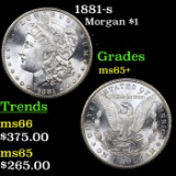 1881-s Morgan Dollar $1 Grades GEM+ Unc