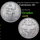 1952(a) New Caledonia 5 Francs KM# 4 Grades Choice AU/BU Slider