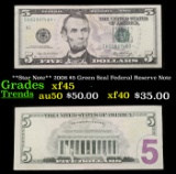 **Star Note** 2006 $5 Green Seal Federal Reserve Note Grades xf+